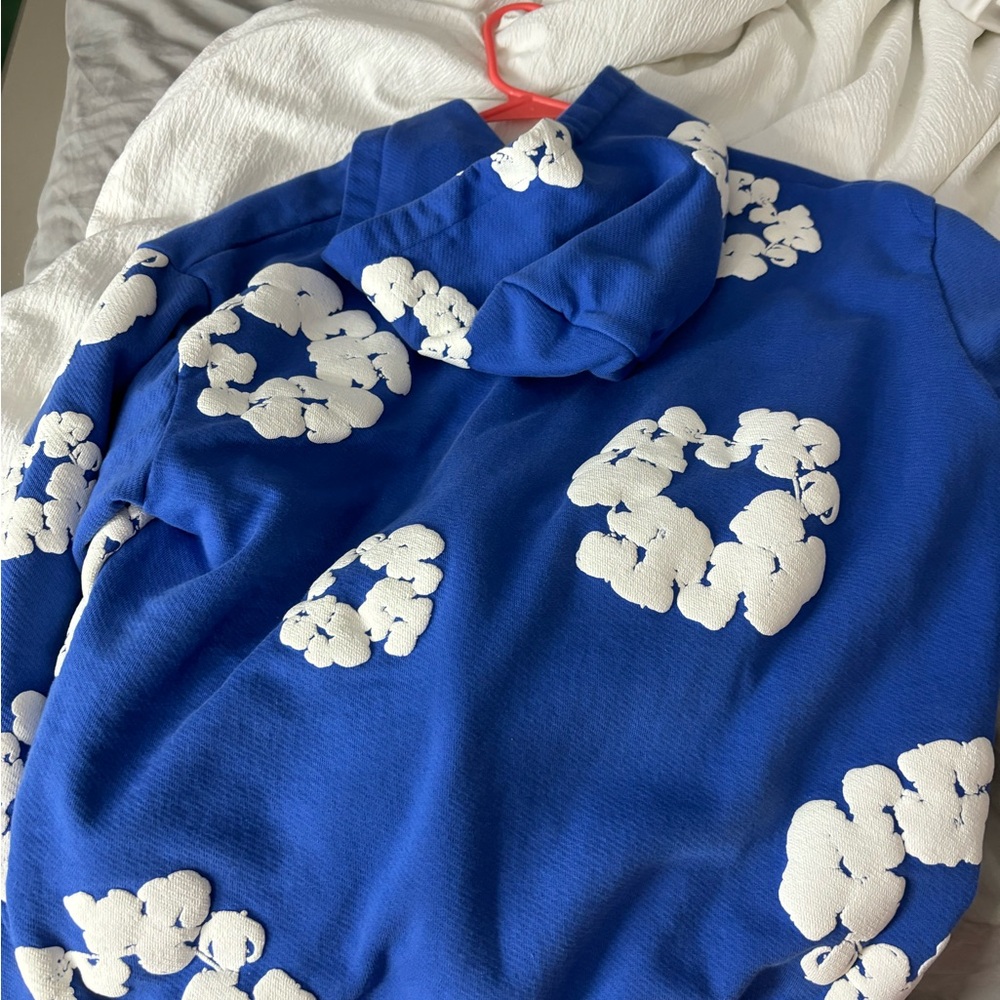 denim tears blue hoodie